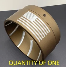 "Comet-F" Bronze End Cap Fits Khrome Werks / Exhaust Muffler Tip fits on 4.5" 