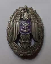 (M) ROMANIA - Romanian  badge for military officers graduate of UNAP