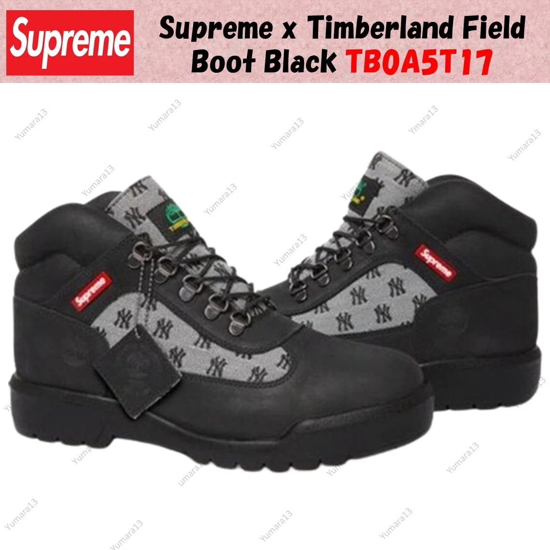 SUPREME X TIMBERLAND FIELD BOOT - 27CM