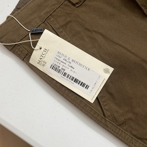 Matchsticks mens Cargo Pants XXL 36 Inseam 33 Brown - Picture 4 of 5