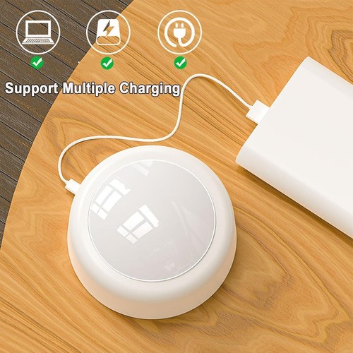 Rechargeable RGB Puck Lights with Remote , Battery Operated Push Light , - Picture 5 of 8