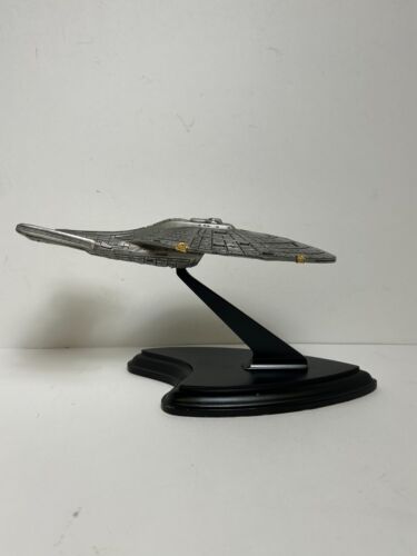 Franklin nave stellare Star Trek USS Voyager NCC-74656 peltro 1995 come nuova - Foto 20 di 20