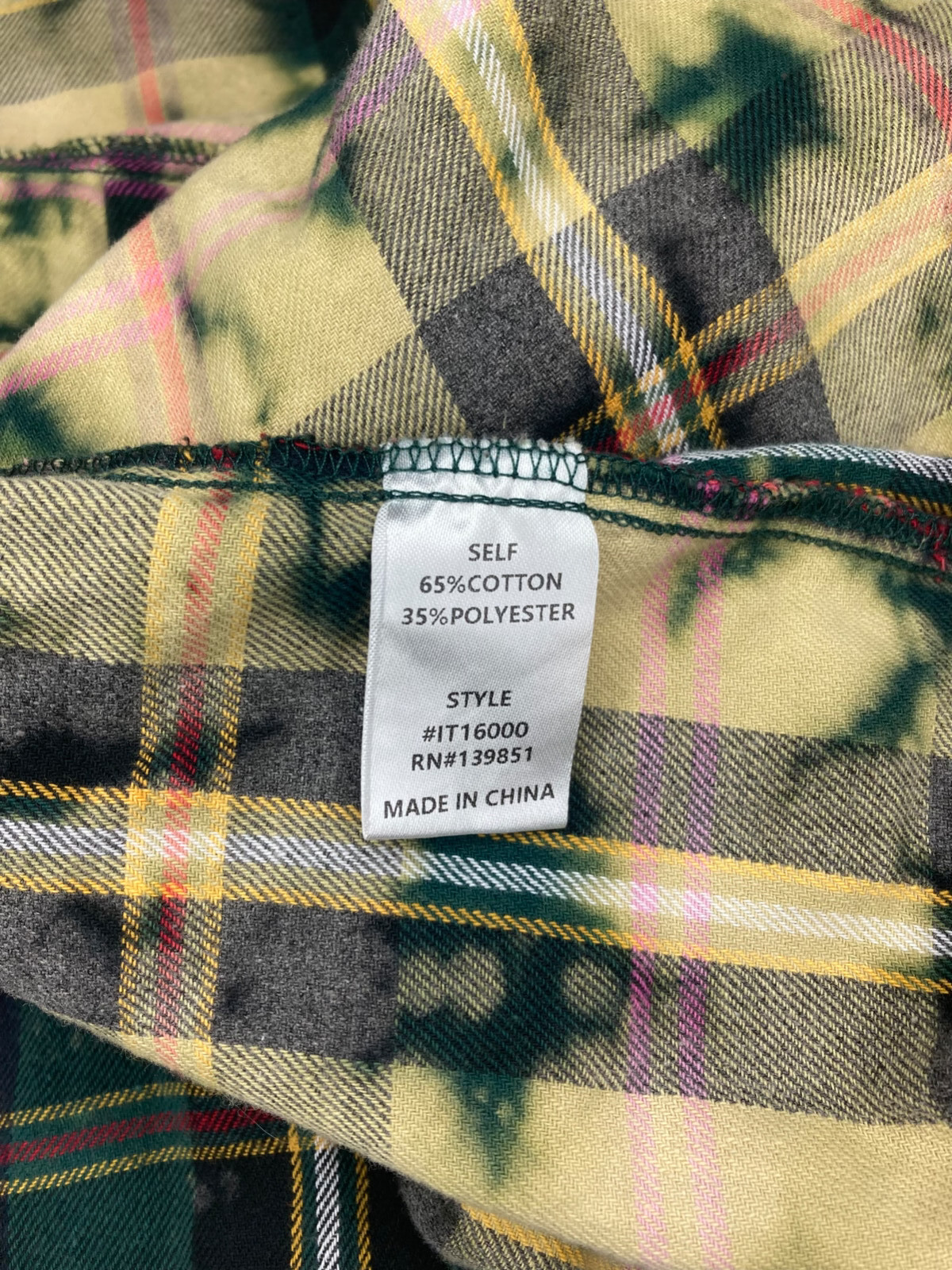 ODDI Button Front Top Bleached Collared Women Med… - image 3