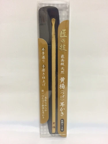 JAPAN GREEN BELL EARPICK/EAR PICK TAKUMI NO WAZA TSUGE WOOD BEAUTY&HEALTH CARE