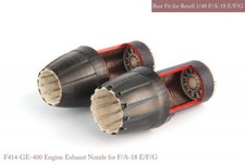 Juego de boquilla de escape y posquemador GE 1/48 F/A-18 E/F/G PARA KITS Revell (abierto)