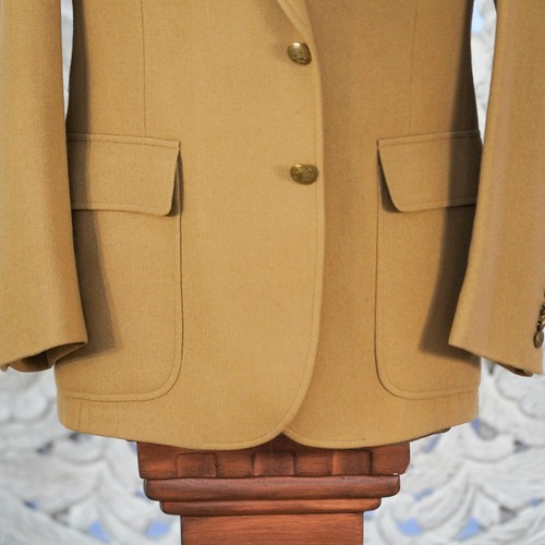 Cricketeer Camel Blazer 100% Wool Men's 2-Button Gold Buttons 42R USA VTG - Picture 9 of 17