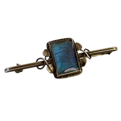 Antique Thomas Mott Sterling Silver 925 Morpho Butterfly Wing