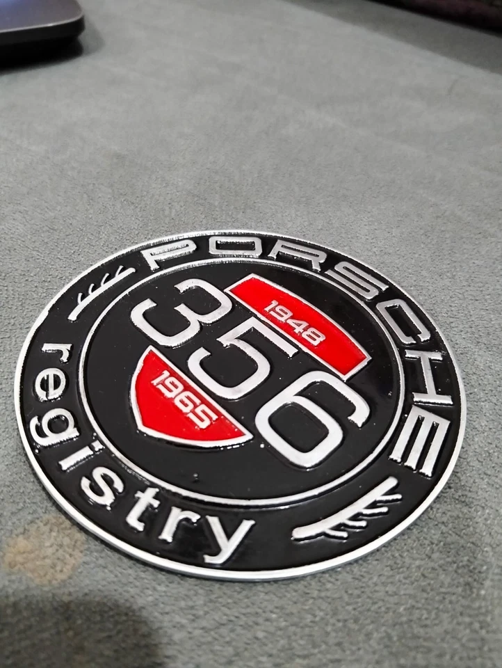 fit for PORSCHE BADGE VINTAGE EMBLEM 356/356A/356B/356C/356SC Registry 1948-1965 - Изображение 3 из 4