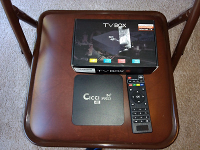 Cicci Pro 5G 4K Android TV Box 4 Core 64 Bit CPU, 4K UCD 3840X2160