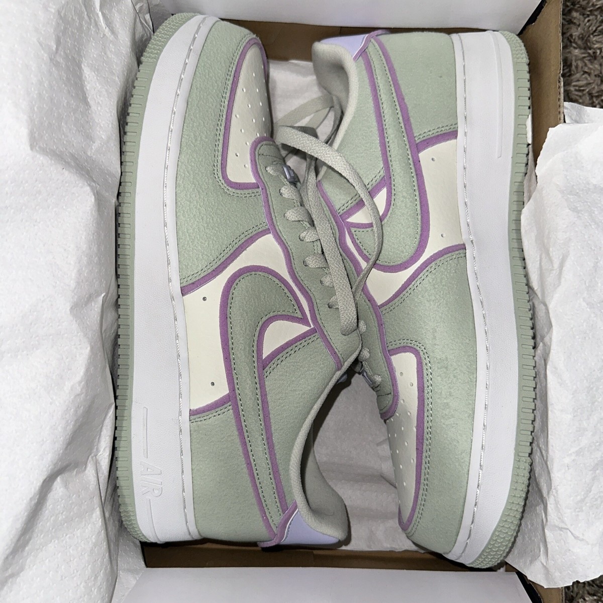 Size 11.5- Nike Air Force 1 Low Sea Glass | eBay