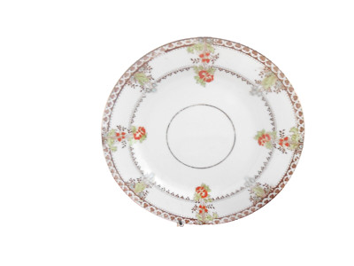Sutherland Beilagenteller 7 Zoll quer orange Blume gold & grün Muster x6 Posten sehr guter Zustand