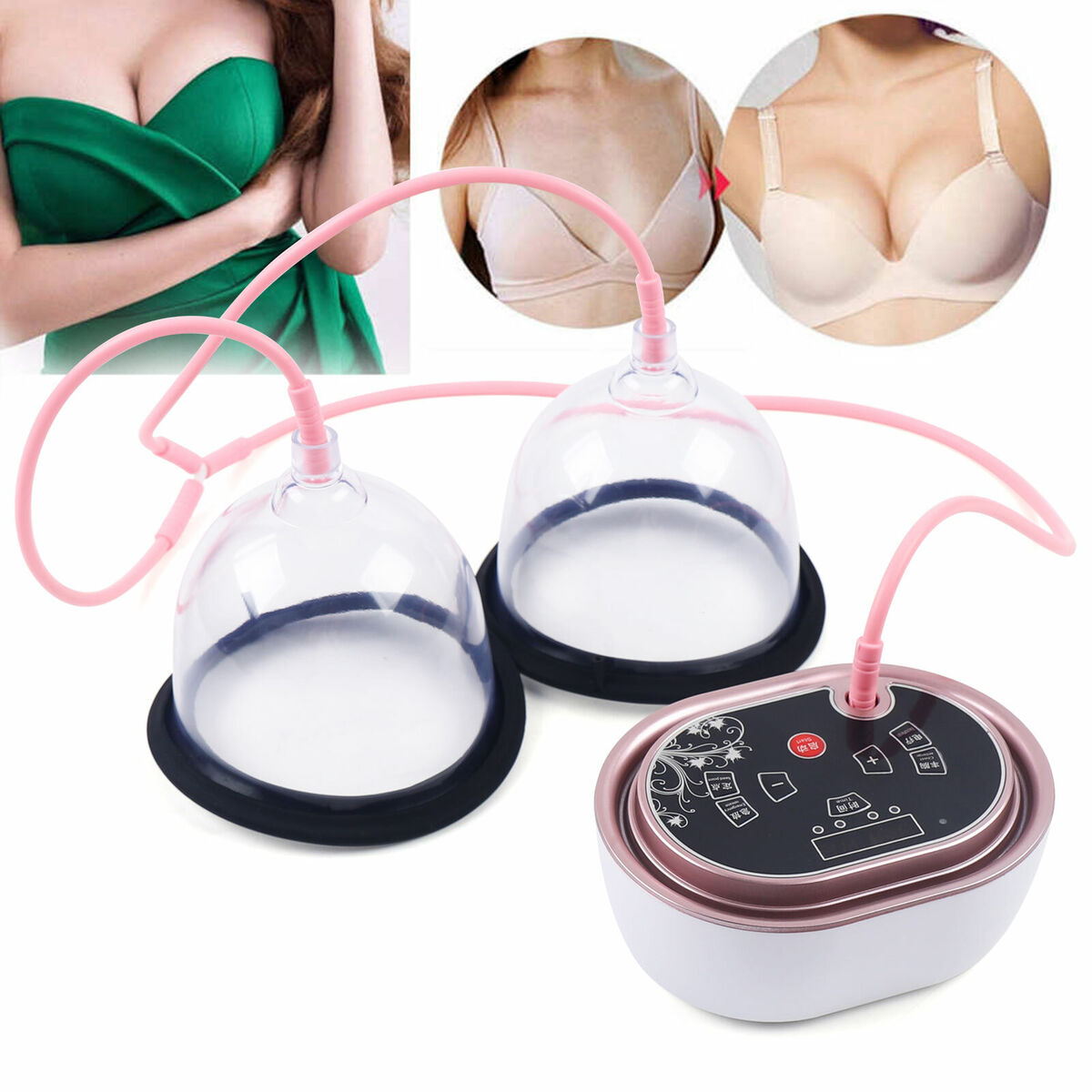 B/C/D Cups Vacuum Breast Enlarger Pump Breast Enlargement Cup Breast Vacuum eBay