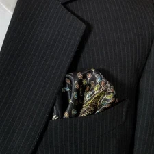 NEW - Men's Pre-Folded Satin Pocket Square Insert - More Colors
