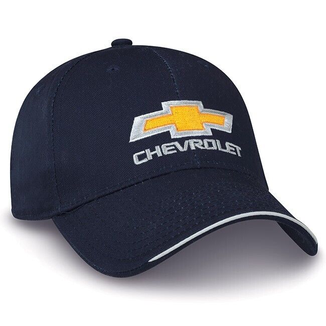 Chevrolet Gold Bowtie Navy Blue Hat