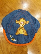 Disney at George Tigger Blue Denim Like Sun hat 100 Cotton Outer 3-6 Months