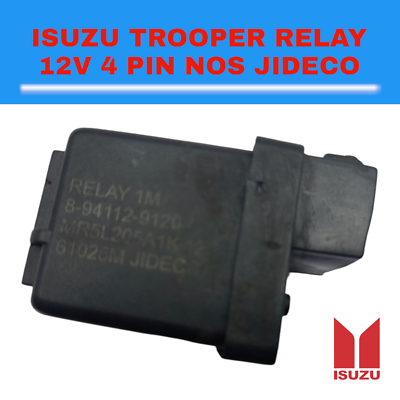 Jideco 8-94112 -9120 Relay 12V 4 Pin NOS Fits For Isuzu Trooper | eBay