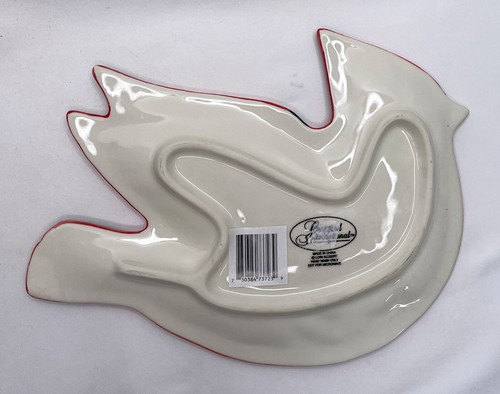 Certified International Lori Siebert Ceramic Red Cardinal w/Holly Shaped Plate - Picture 6 of 12