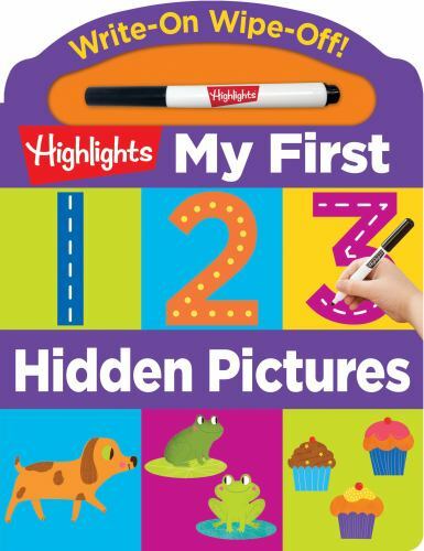 Write-On Wipe-Off My First 123 Hidden Pictures Board Book by Highlights Learning 2020