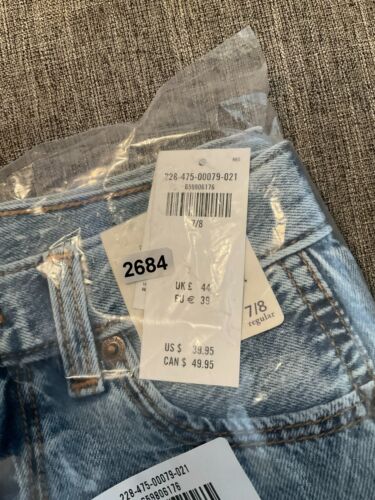 Abercrombie Kids At The Knee Lightweight Baggy Cargo Shorts Boys 7/8 Blue Denim - Picture 6 of 6