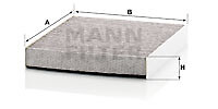 Mann-Filter CUK 2442 Filter, Innenraumluft FÜR Buick Cadillac Chevrolet Holden-image