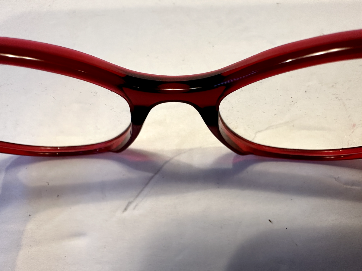 Caroline Abram Satyr Red Cat-Eye Glasses Frames with Hard Case & Lens Cloth Caroline Abram Wava Tortoise Marsala Eyewear Glasses Sun Frames main image 4