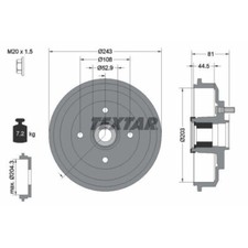 Tambour de frein Ford FUSION