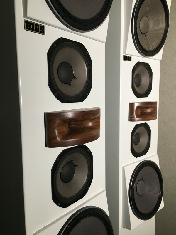 BIGS Recording Studio Monitors Triamplified D'Appolito Configuration 21" subs