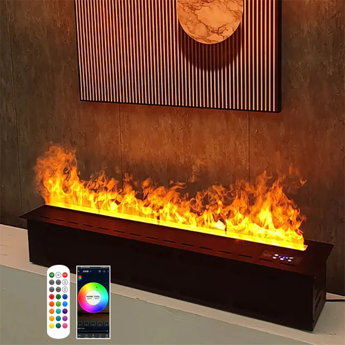 Modern remote control decorative fireplace humidifier 3d flame steam fireplace - Picture 10 of 16
