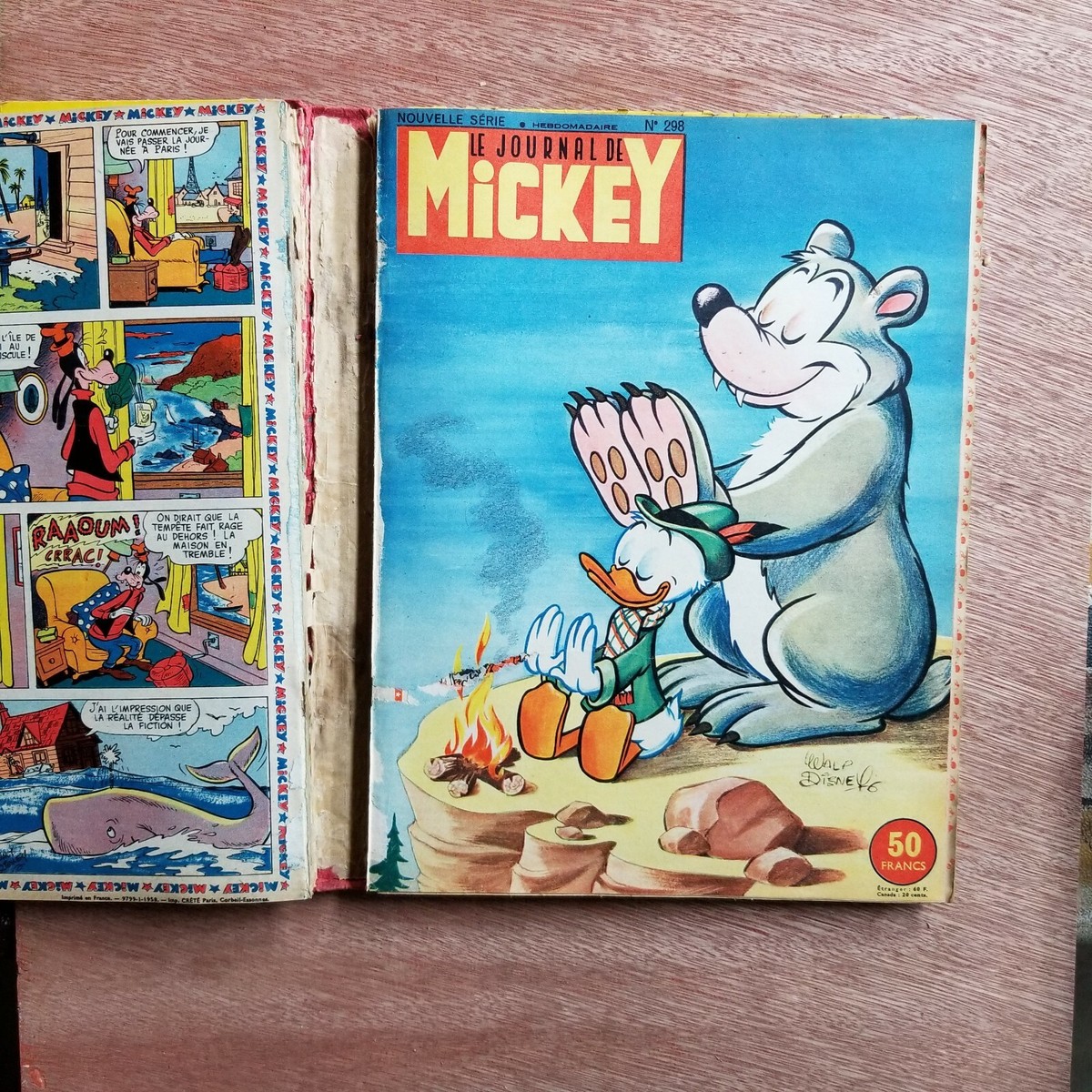 1959 Le Journal de Mickey Mouse Album No 12 Walt Disney