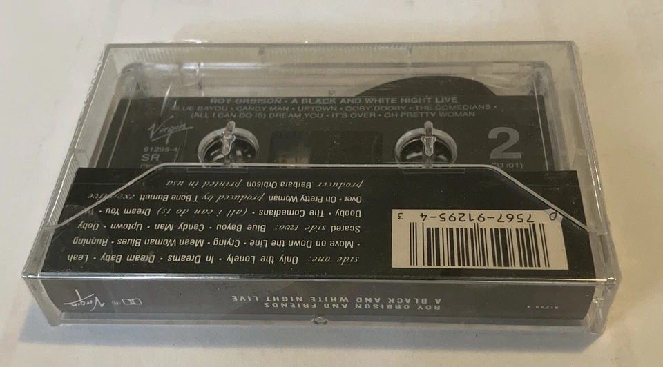 ROY ORBISON AND FRIENDS A Black And White Night Live Cassette 1989 Tape NEW - Image 2 of 2