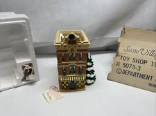 Dept 56 Snow Village Toy Shop 1986 #50733 Vintage Christmas Retired JD