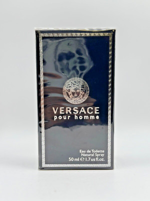 VERSACE POUR HOMME BY VERSACE 50ML EDT SPRAY (NEW WITH BOX & SEALED)
