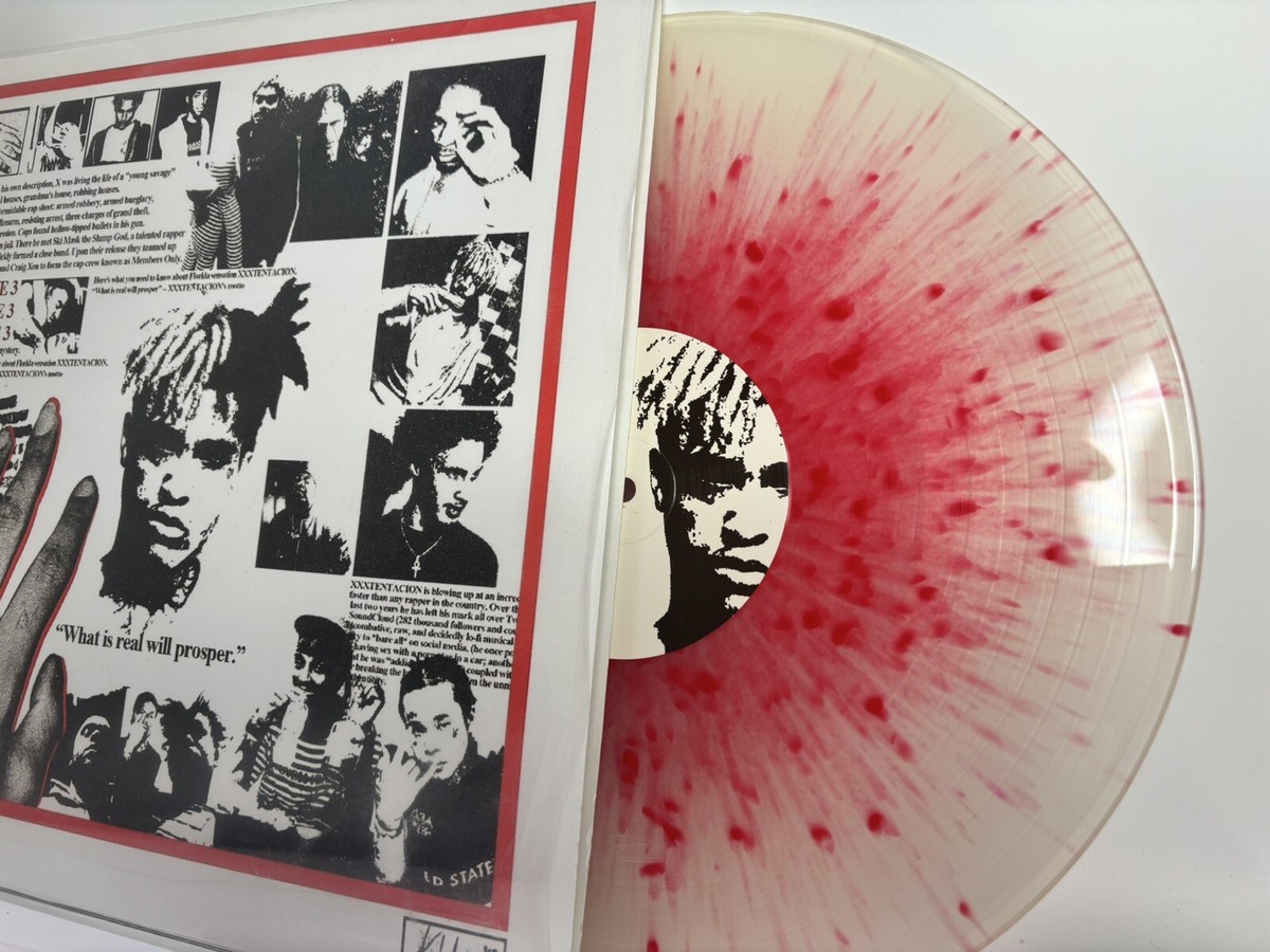 ●MEMBERS ONLY RECORDS Xxxtentacion - Members Only Vol 3 Milky Clear Red Splatter