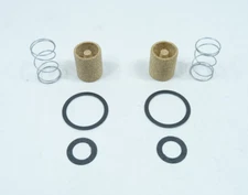 (Pair) Fuel Inlet Brass Bronze Filter Kit Springs & Seals Fits Holley Carburetor