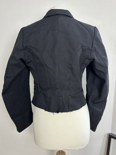 Comme des Garçons Robe des Chambre black cropped jacket - Picture 7 of 12