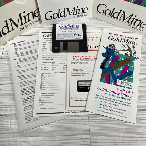 GOLDMINE 2.5 CRM Software for Windows With Compact Disc 1, Box and Inserts 1995 - Picture 4 of 8
