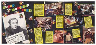 1982 DOKUMENT (Ref. Cim 1543) ERNO RUBIK CUBE 3Seiten
