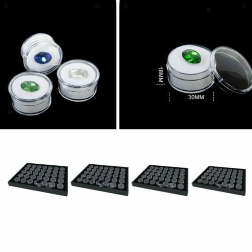 30 Scatoline Portaoggetti In Plastica Trasparente Con Coperchio, Mini Contenitori 5,5x5,5x2 Cm Per Perline, Orecchini E Viti