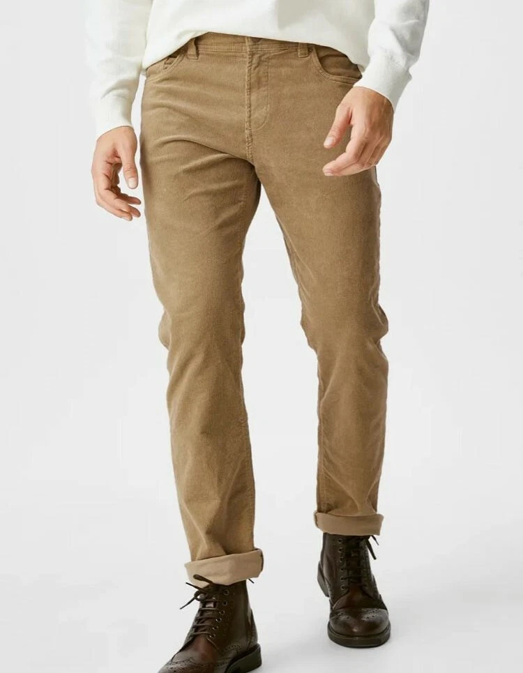Mens slim cheap fit cords