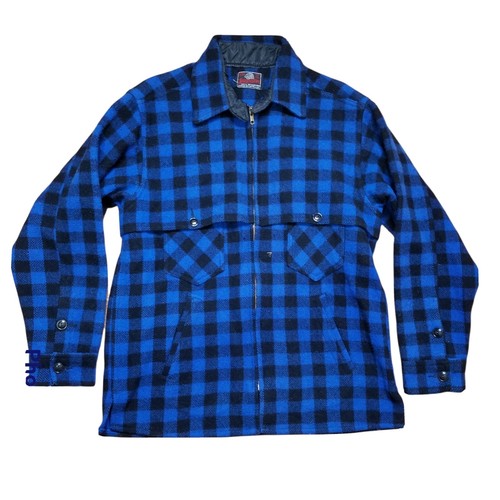 Vintage Blue Buffalo Plaid Jacket Full 