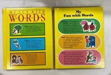 My Fun With Words Dictionary Books 1 & 2  HB dated 1991 -AK & LZ