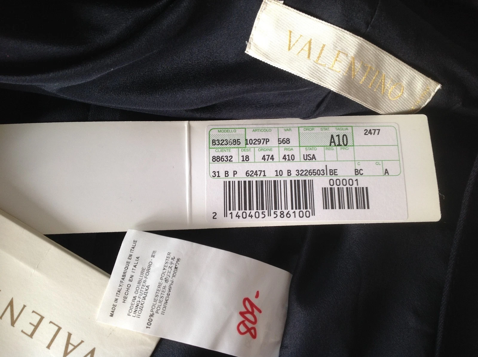 **10*M*L* VALENTINO blazer foderato lana abito giacca blusa canotta tunica ITALIA