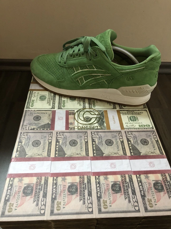 Concepts X Asics Gel-Respector 43 US 9,5 "Coca" Green/White With Special Box