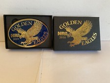 NRA Golden Eagle 2010 Gold with Blue Background New in Original Box