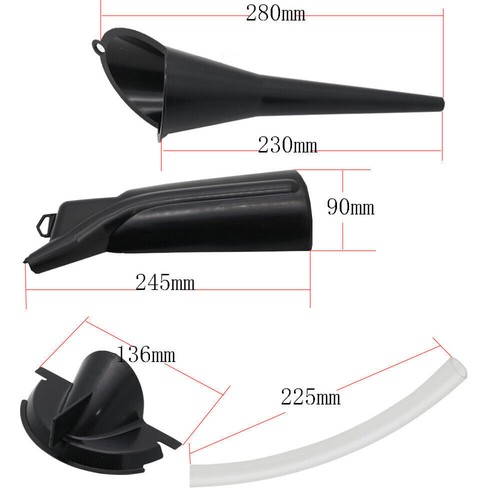 Kits de filtro de embudo de aceite sin goteo estuche primario de llenado de cárter de 9"" aptos para Harley - Imagen 2 de 14