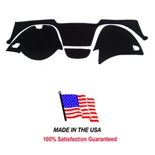 Black Carpet Dash Cover Compatible w/ Chevy Impala 2014-20 w/ Collision Warning 