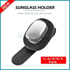 LOT Fenzer Sunglasses Glasses Card Ticket Clip Car Sun Visor Leather Holder