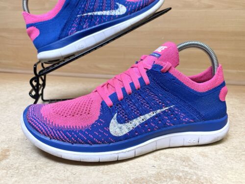 Nike Free 4.0 Flyknit Turnschuhe Größe 6 Laufschuhe Damen lila schwarz Fitnessstudio Laufen - Bild 3 von 21