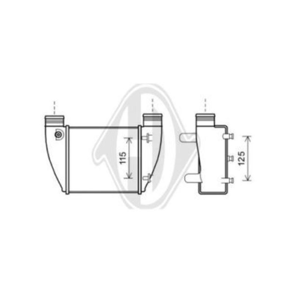 LadeluftküHler Rechts FüR Seat Exeo ST 3R5 3R2 Audi A4 Avant 8ED B7 8EC-image
