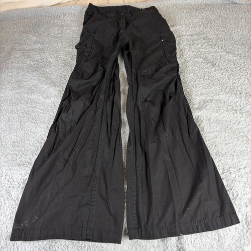 Our Legacy, Our Legacy Stereo Cargo Pants Black Wide Leg Trousers W4224SB